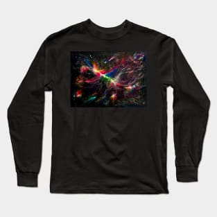 COSMIC NEBULA LIGHT SHOW Long Sleeve T-Shirt